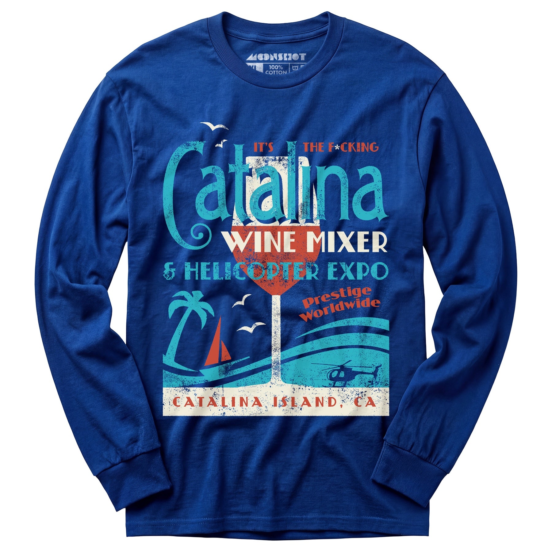 The Catalina Wine Mixer & Helicopter Expo - Long Sleeve T-Shirt