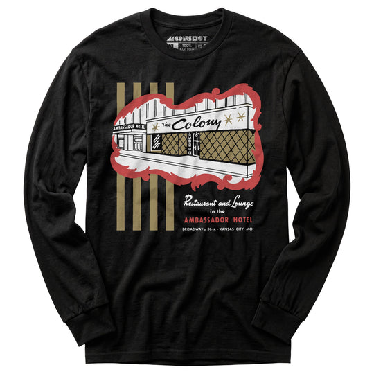 The Colony - Kansas City, MO - Vintage Restaurant - Long Sleeve T-Shirt