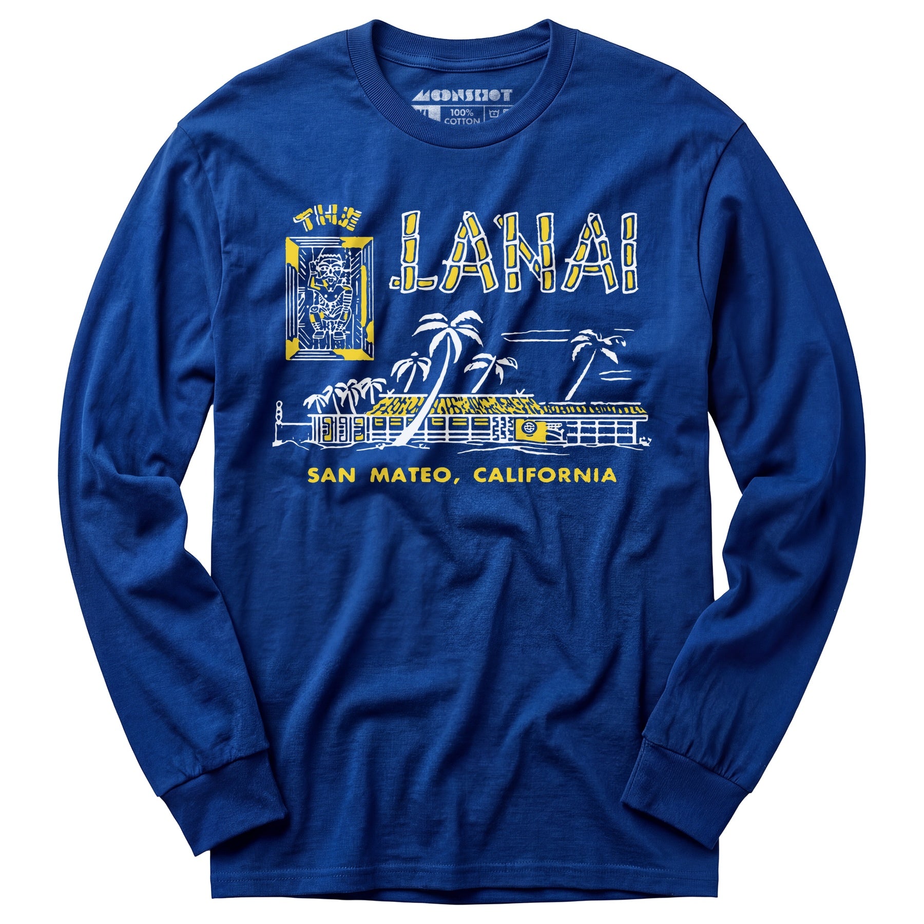 The Lanai - San Mateo, CA - Vintage Tiki Bar - Long Sleeve T-Shirt