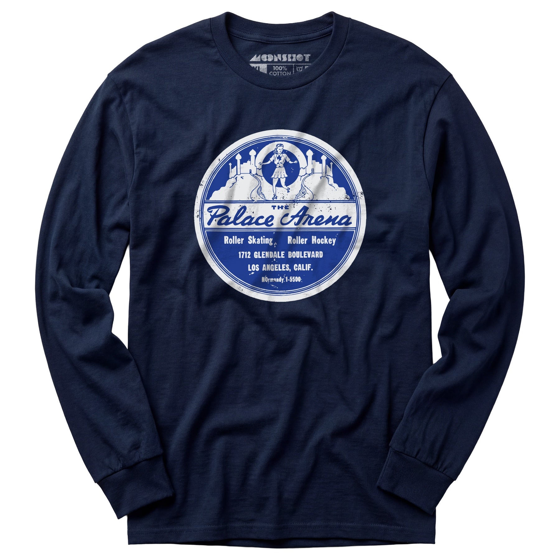 The Palace Arena - Los Angeles, CA - Vintage Roller Rink - Long Sleeve T-Shirt