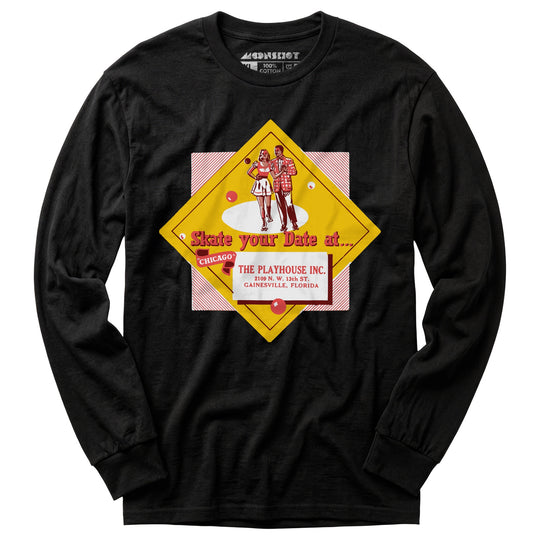 The Playhouse - Gainesville, FL - Vintage Roller Rink - Long Sleeve T-Shirt