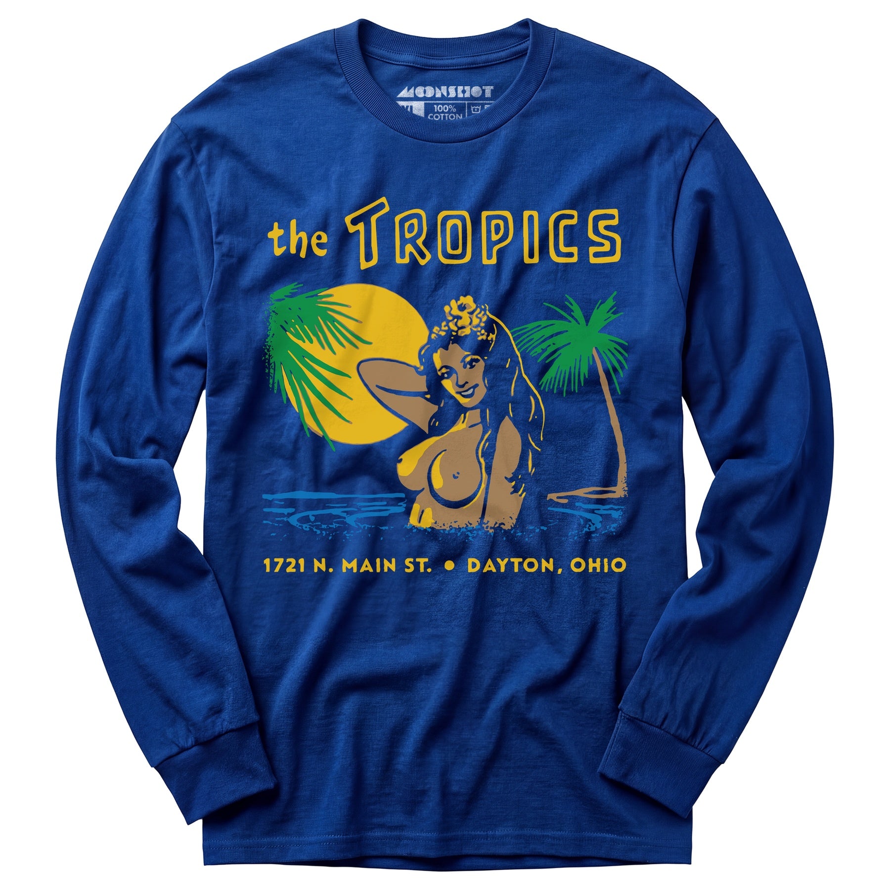 The Tropics - Dayton, OH - Vintage Tiki Bar - Long Sleeve T-Shirt