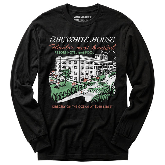 The White House - Miami, FL - Vintage Hotel - Long Sleeve T-Shirt