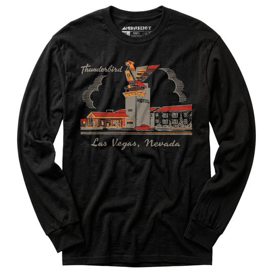 Thunderbird Hotel v2 - Vintage Las Vegas - Long Sleeve T-Shirt