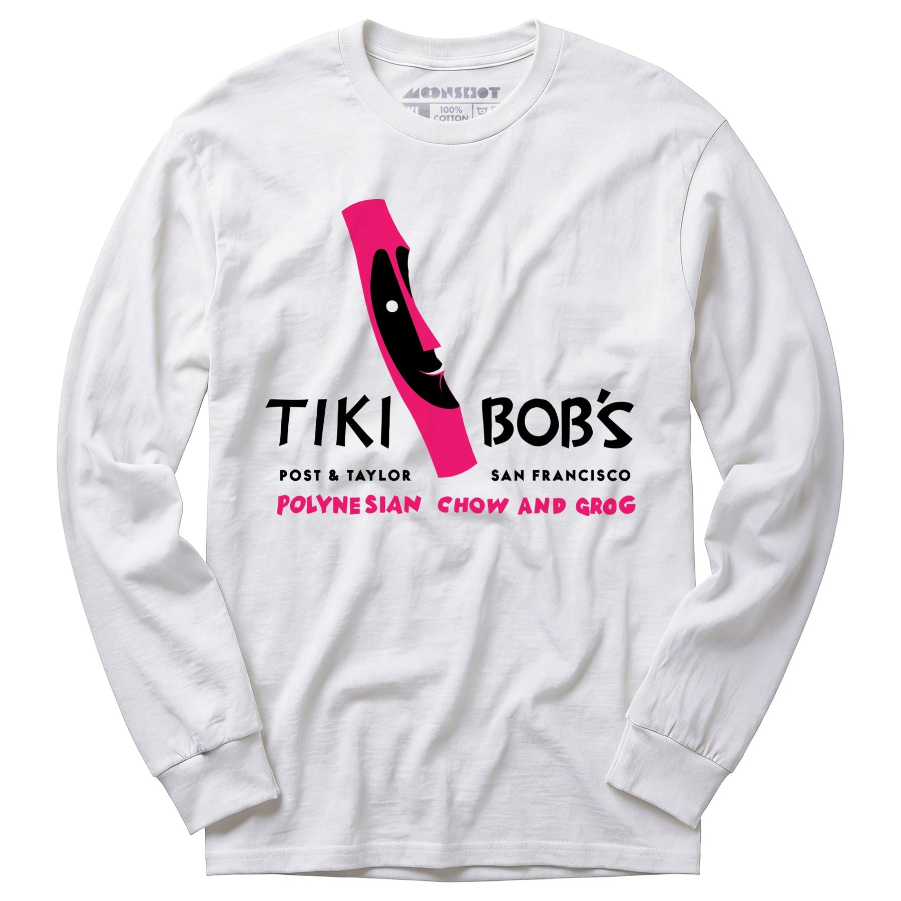 Tiki Bob's - San Francisco, CA - Vintage Tiki Bar - Long Sleeve T-Shirt