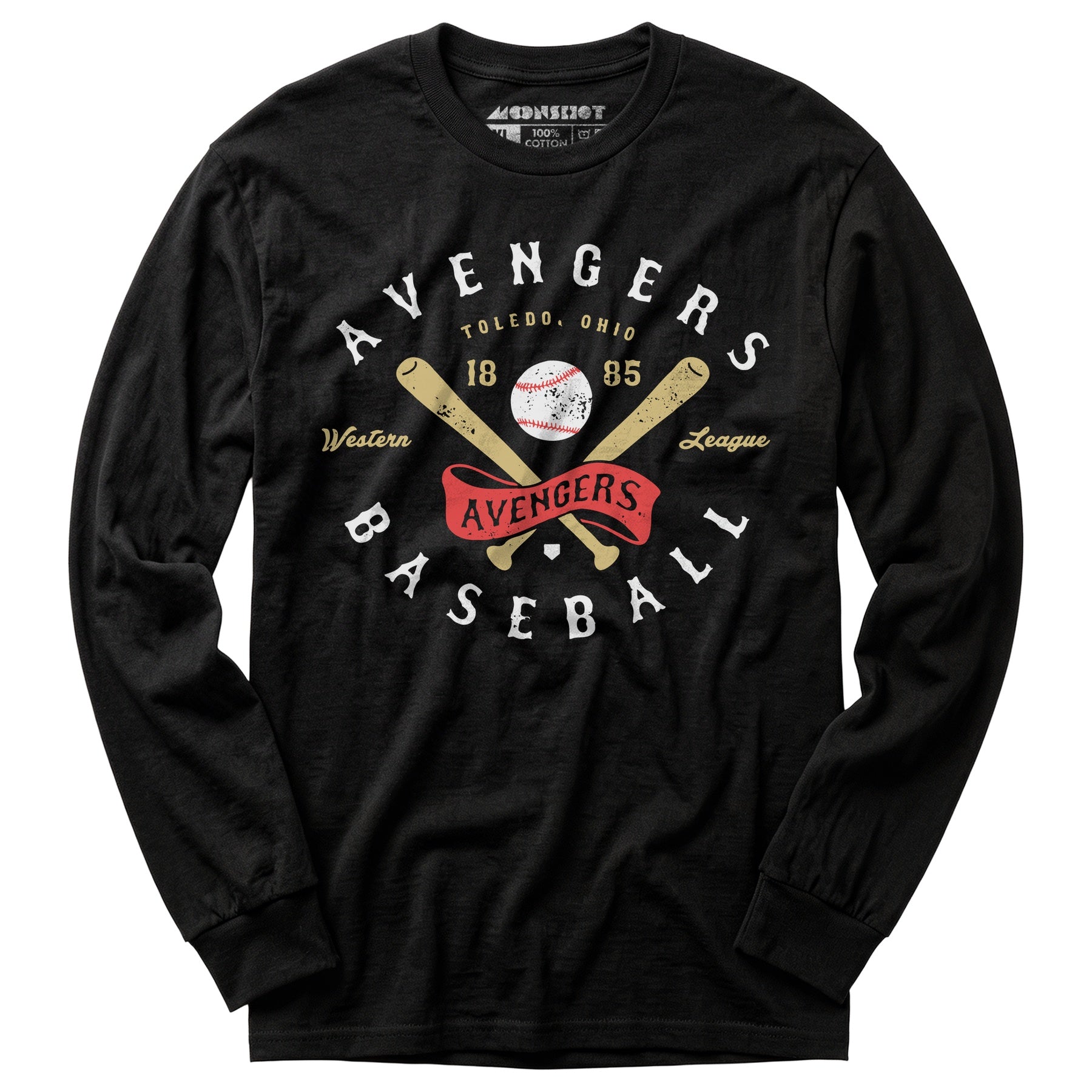 Toledo Avengers - Ohio - Vintage Defunct Baseball Teams - Long Sleeve T-Shirt