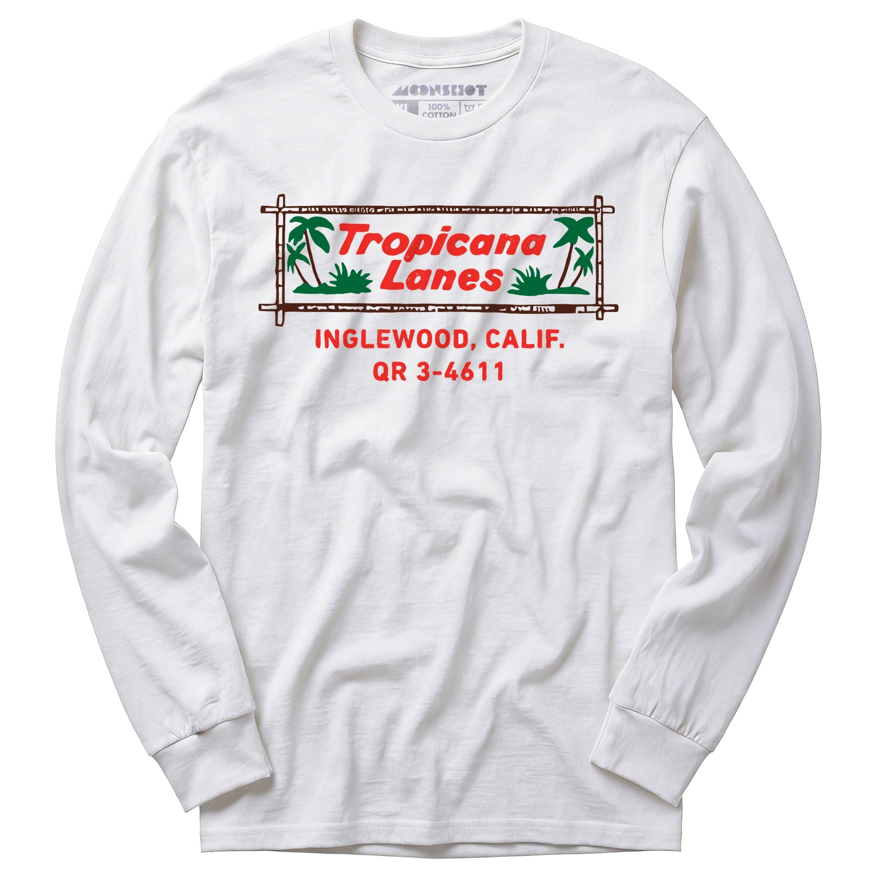 Tropicana Lanes - Inglewood, CA - Vintage Bowling Alley - Long Sleeve T-Shirt