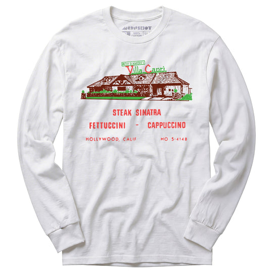 Villa Capri - Hollywood, CA - Vintage Restaurant - Long Sleeve T-Shirt