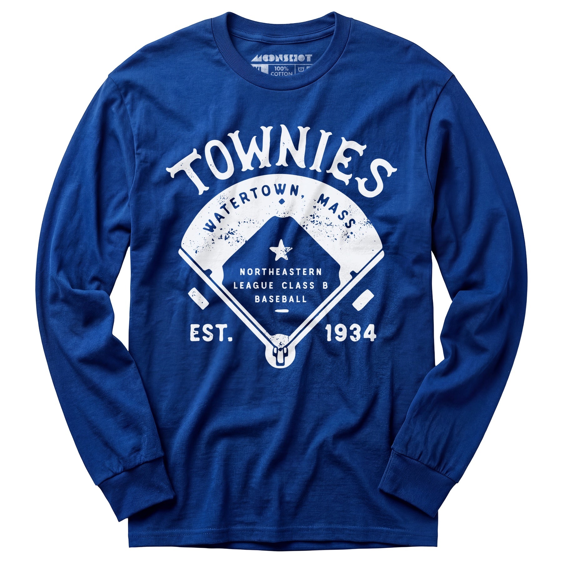 Watertown Townies - Massachusetts - Vintage Defunct Baseball Teams - Long Sleeve T-Shirt