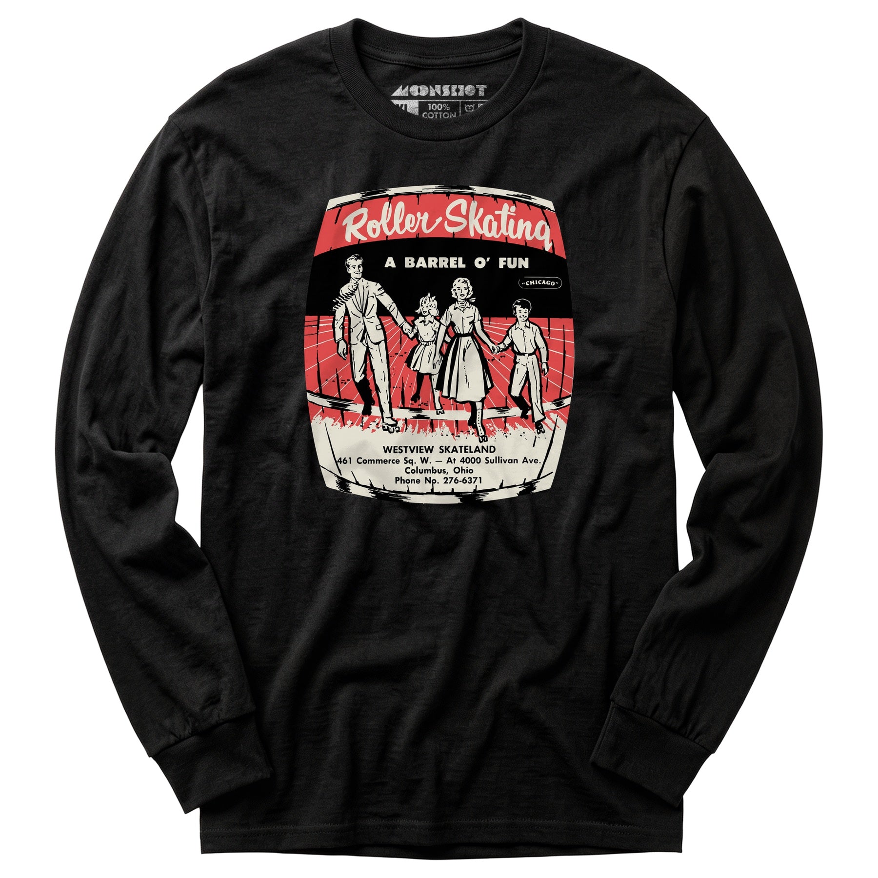 Westview Skateland - Columbus, OH - Vintage Roller Rink - Long Sleeve T-Shirt