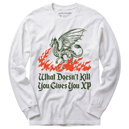 What Doesn't Kill You Gives You XP - Long Sleeve T-Shirt