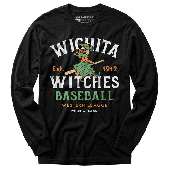 Wichita Witches - Kansas - Vintage Defunct Baseball Teams - Long Sleeve T-Shirt