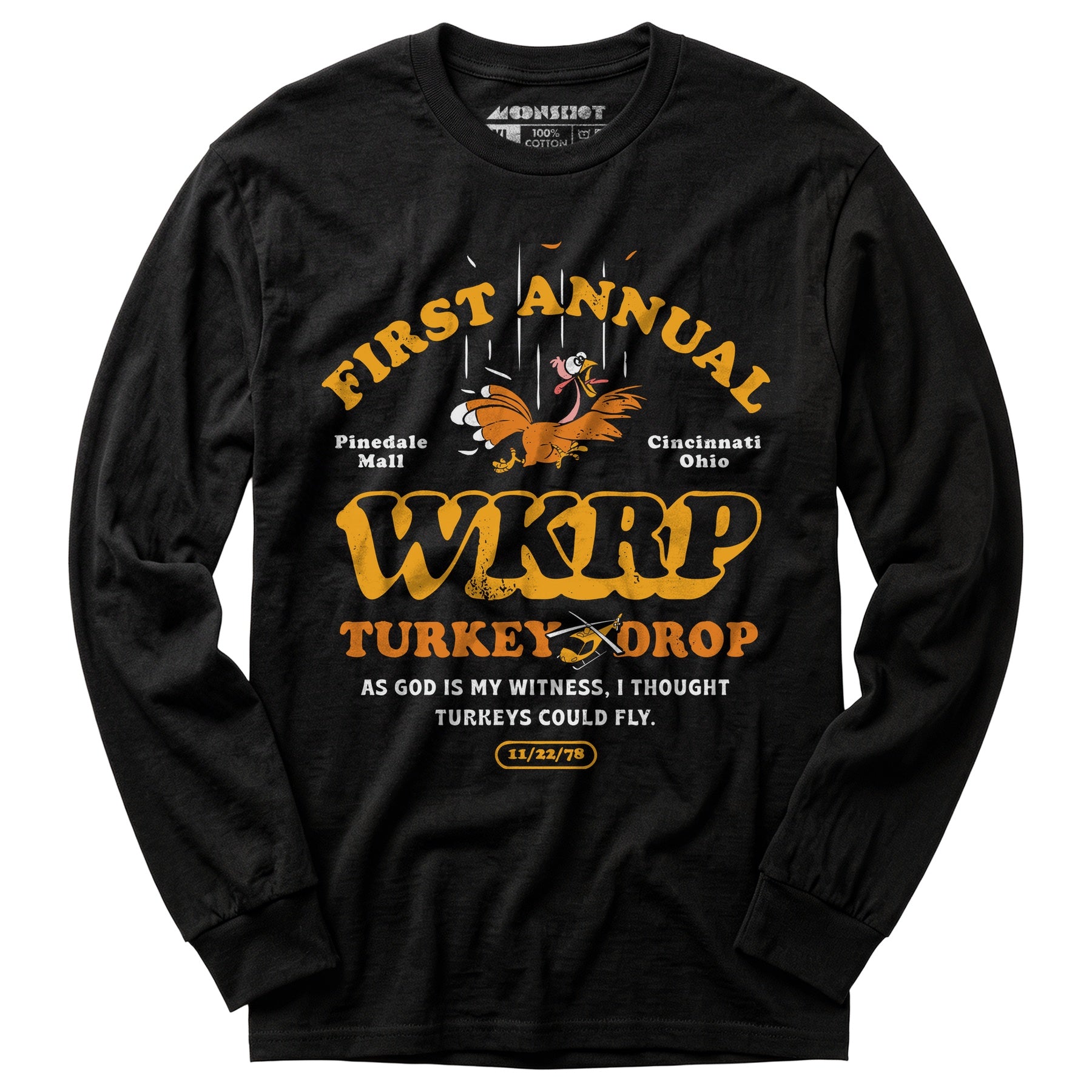 WKRP Turkey Drop - Long Sleeve T-Shirt