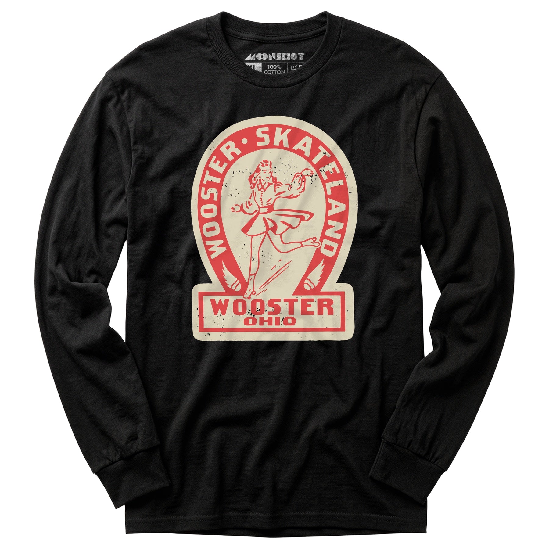 Wooster Skateland - Wooster, OH - Vintage Roller Rink - Long Sleeve T-Shirt