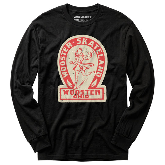 Wooster Skateland - Wooster, OH - Vintage Roller Rink - Long Sleeve T-Shirt