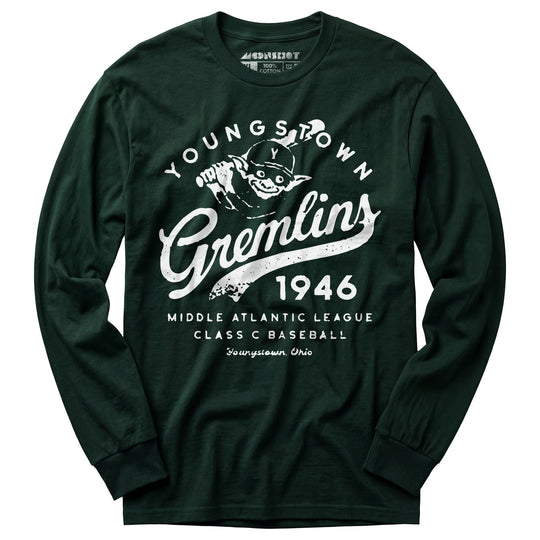 Youngstown Gremlins - Ohio - Vintage Defunct Baseball Teams - Long Sleeve T-Shirt