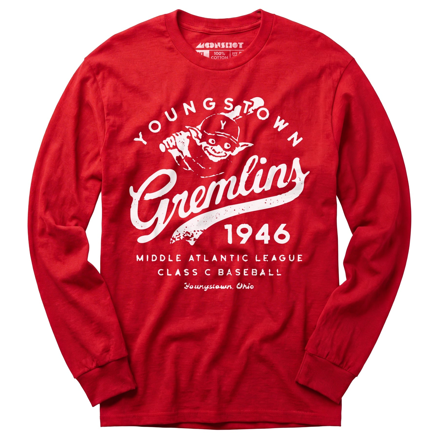 Youngstown Gremlins - Ohio - Vintage Defunct Baseball Teams - Long Sleeve T-Shirt