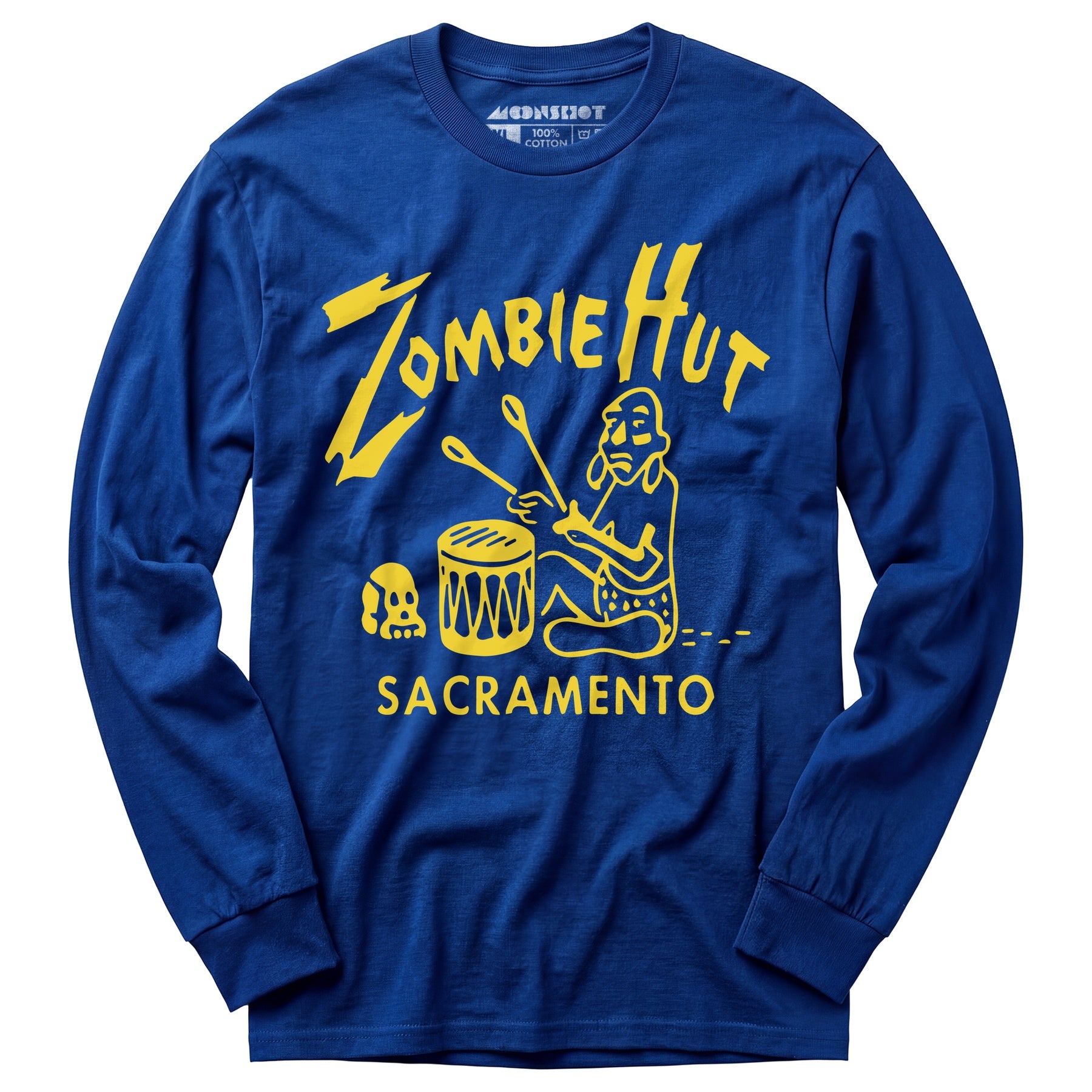 Zombie Hut - Sacramento, CA - Vintage Tiki Bar - Long Sleeve T-Shirt