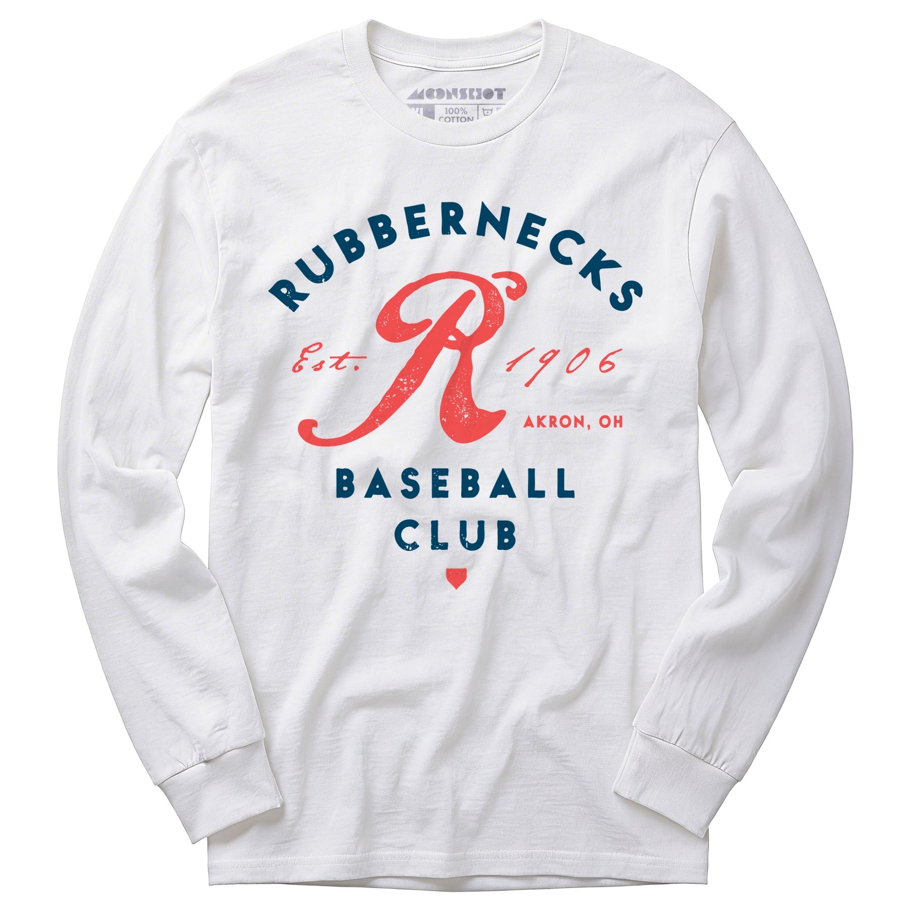 Akron Rubbernecks - Ohio - Vintage Defunct Baseball Teams - Long Sleeve T-Shirt