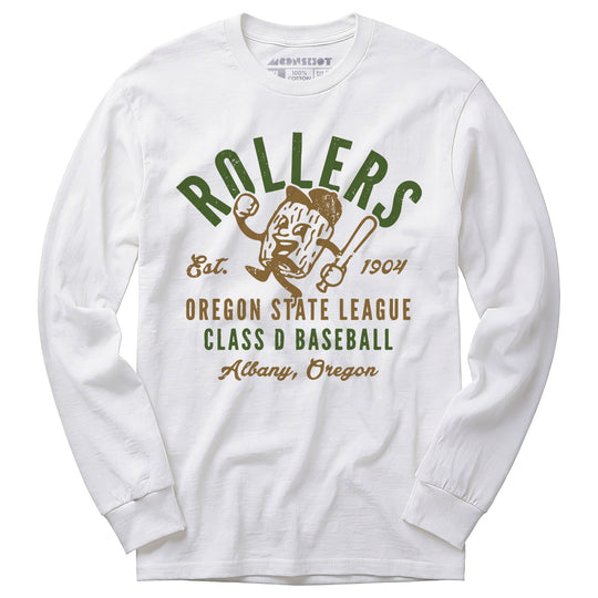 Albany Rollers - Oregon - Vintage Defunct Baseball Teams - Long Sleeve T-Shirt