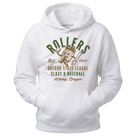 Albany Rollers - Oregon - Vintage Defunct Baseball Teams - Unisex Hoodie
