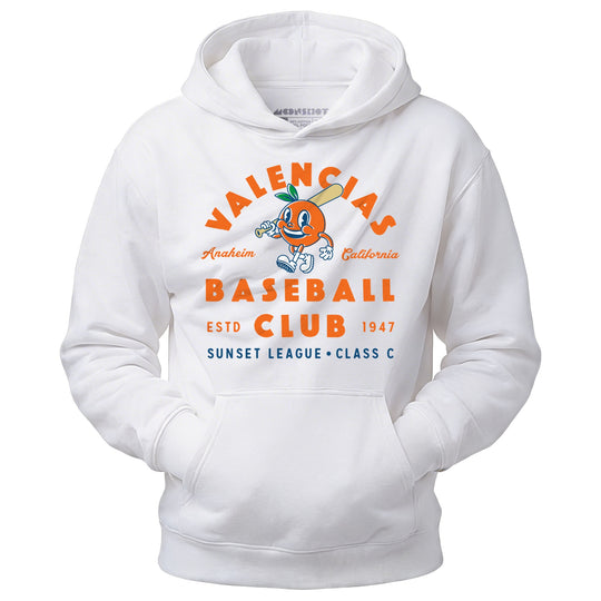 Anaheim Valencias - California - Vintage Defunct Baseball Teams - Unisex Hoodie