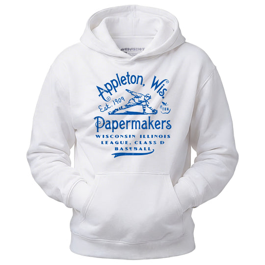 Appleton Papermakers - Wisconsin - Vintage Defunct Baseball Teams - Unisex Hoodie