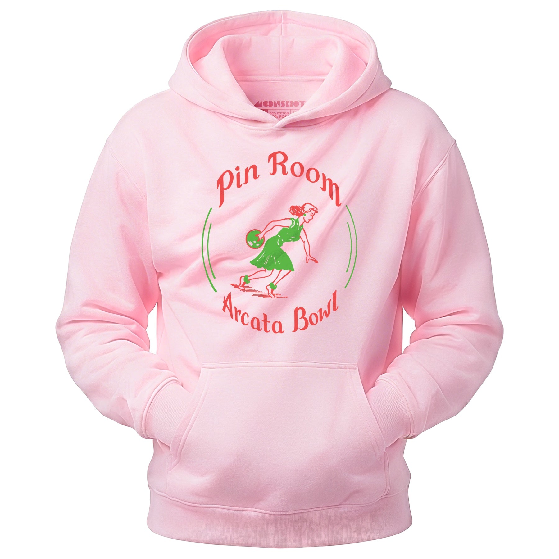 Arcata Bowl Pin Room - Arcata, CA - Vintage Bowling Alley - Unisex Hoodie