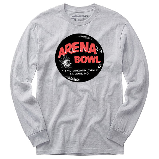 Arena Bowl - St. Louis, MO - Vintage Bowling Alley - Long Sleeve T-Shirt