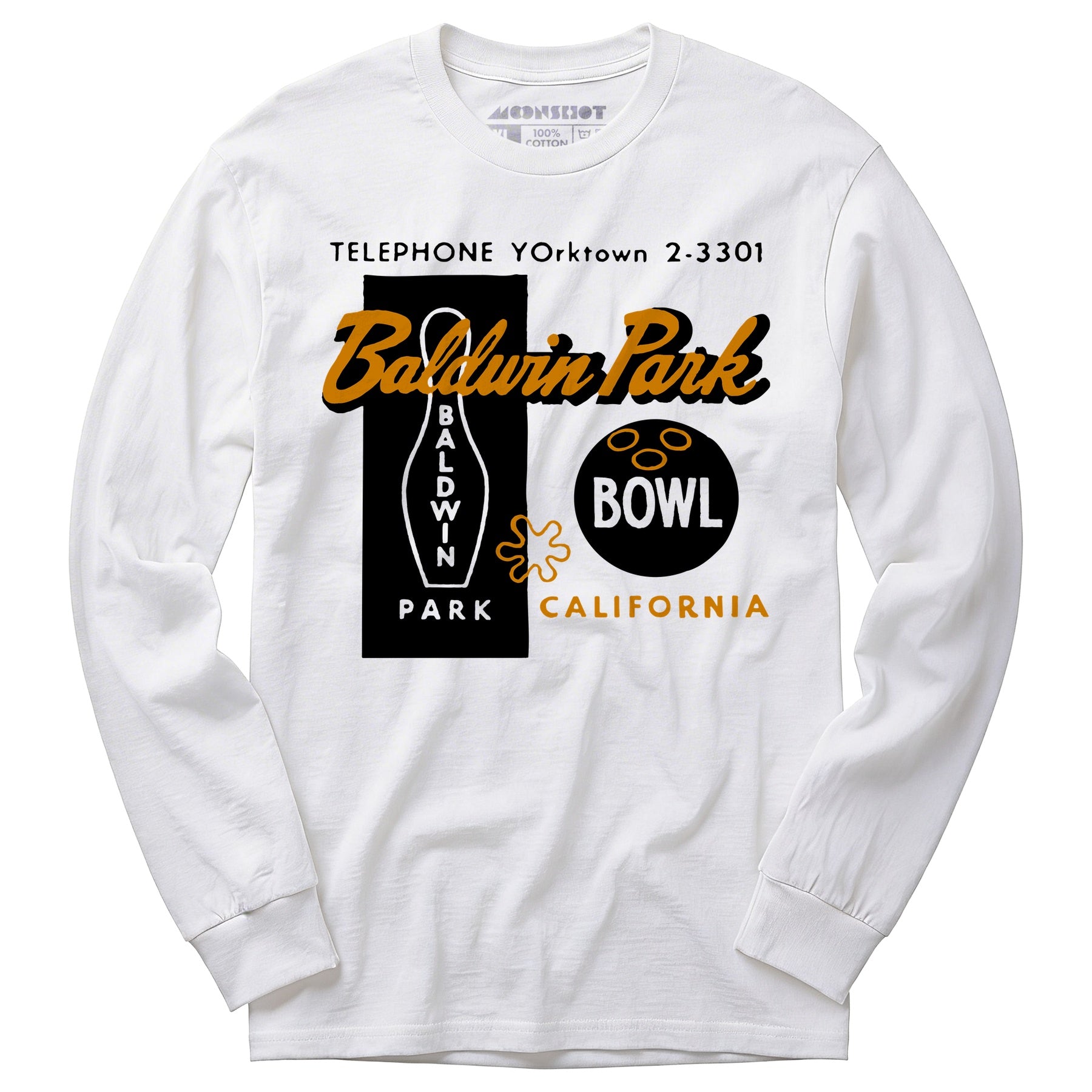 Baldwin Park Bowl - Baldwin Park, CA - Vintage Bowling Alley - Long Sleeve T-Shirt