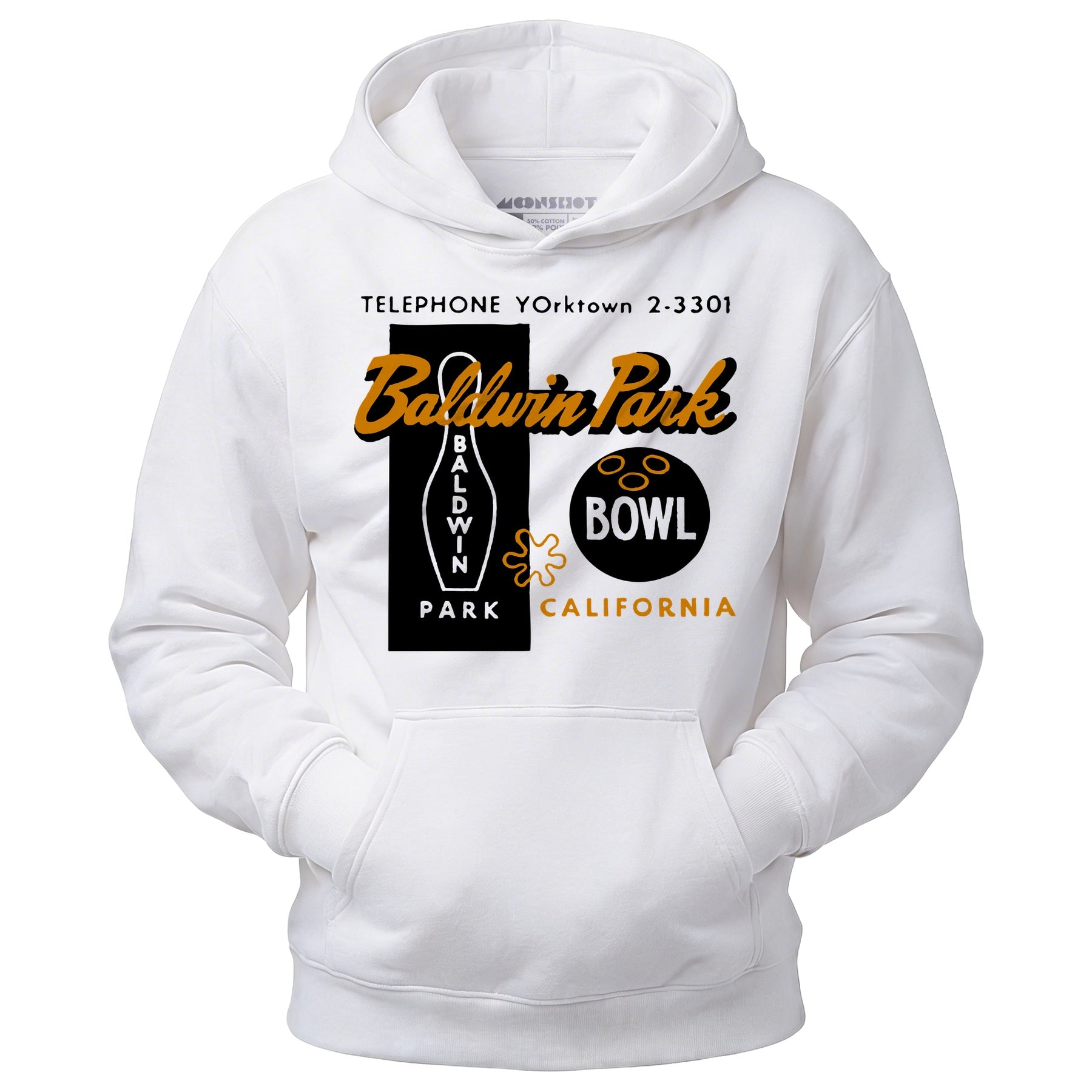 Baldwin Park Bowl - Baldwin Park, CA - Vintage Bowling Alley - Unisex Hoodie