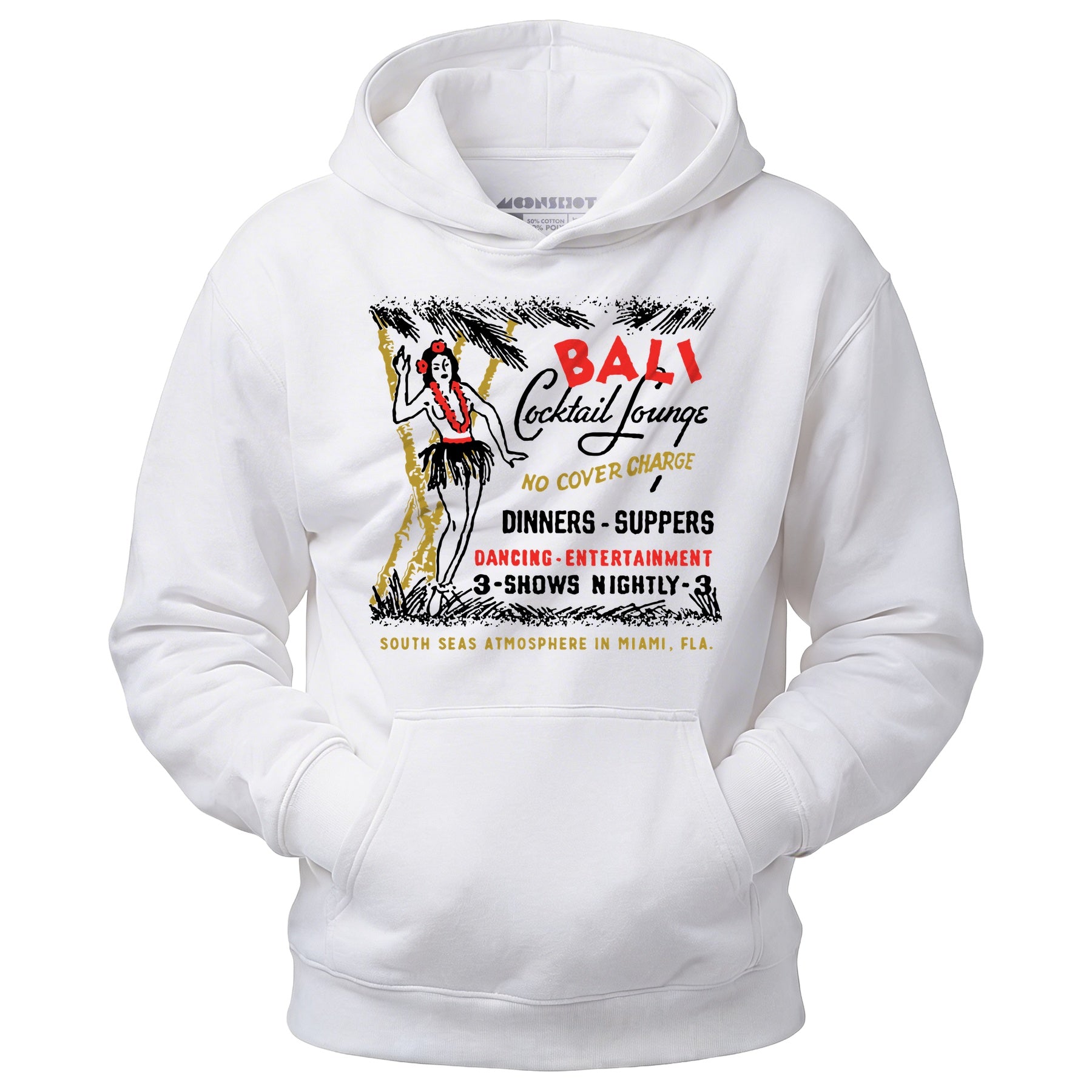 Bali Cocktail Lounge - Miami, FL - Vintage Tiki Bar - Unisex Hoodie