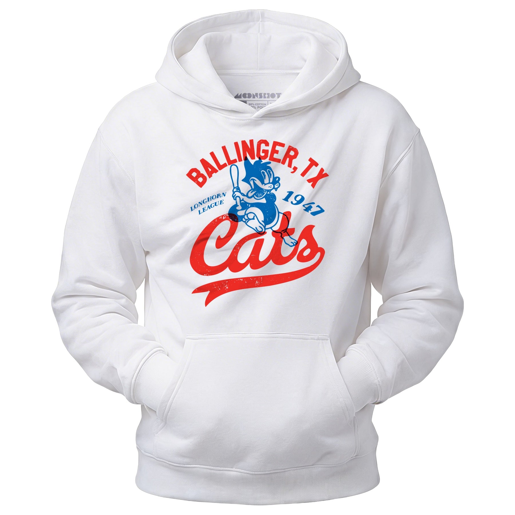 Ballinger Cats - Texas - Vintage Defunct Baseball Teams - Unisex Hoodie