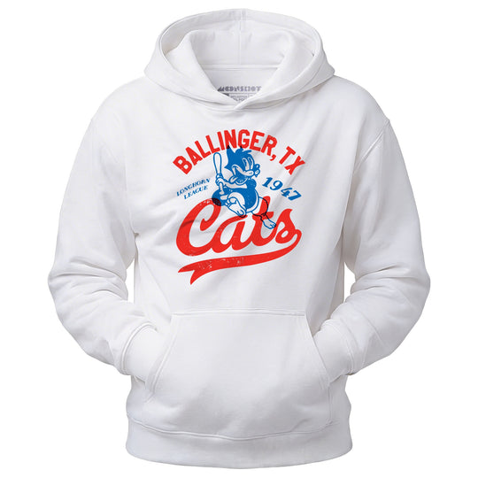 Ballinger Cats - Texas - Vintage Defunct Baseball Teams - Unisex Hoodie