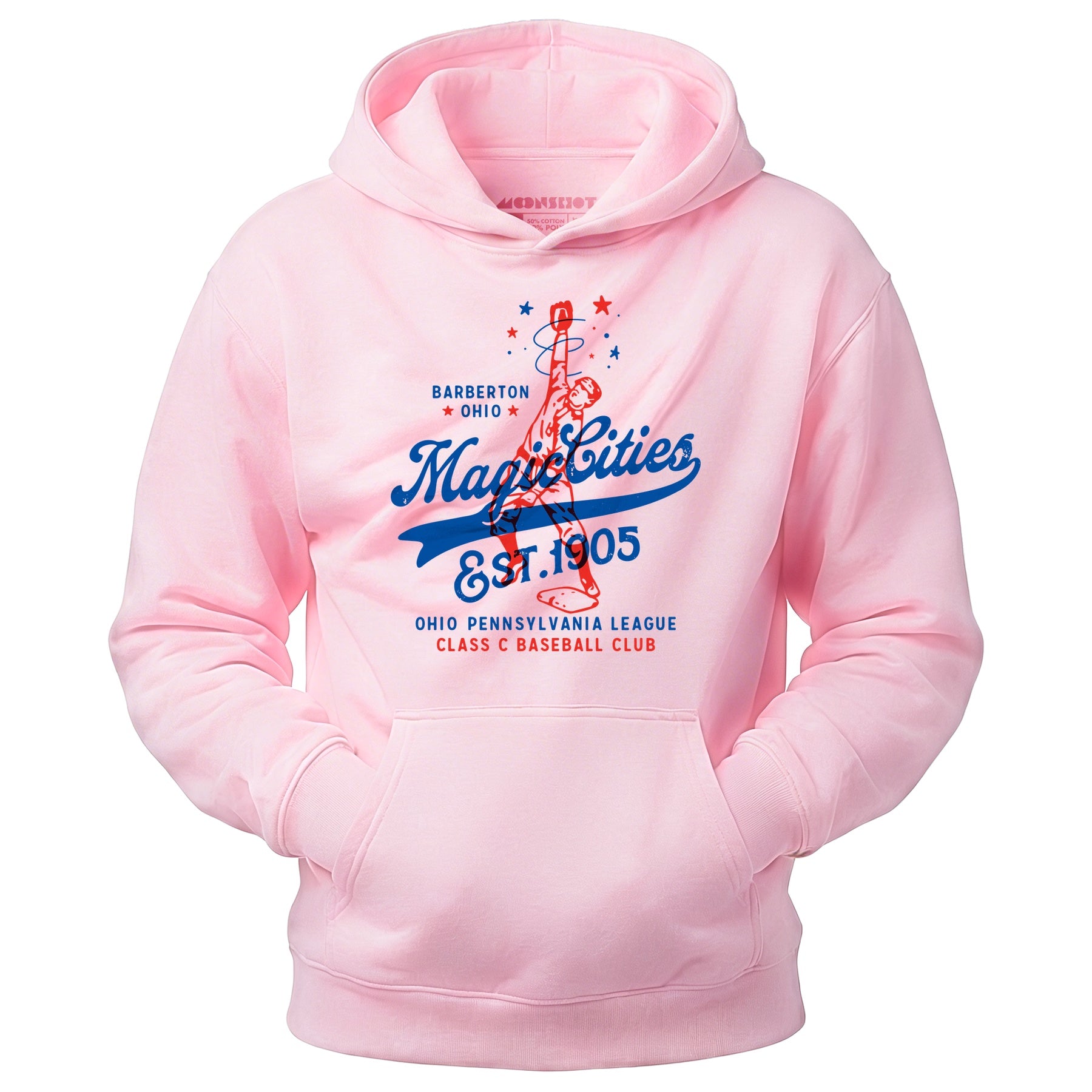 Barberton Magic Cities - Ohio - Vintage Defunct Baseball Teams - Unisex Hoodie
