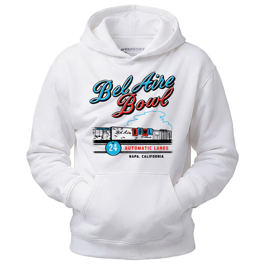 Bel Aire Bowl - Napa, CA - Vintage Bowling Alley - Unisex Hoodie