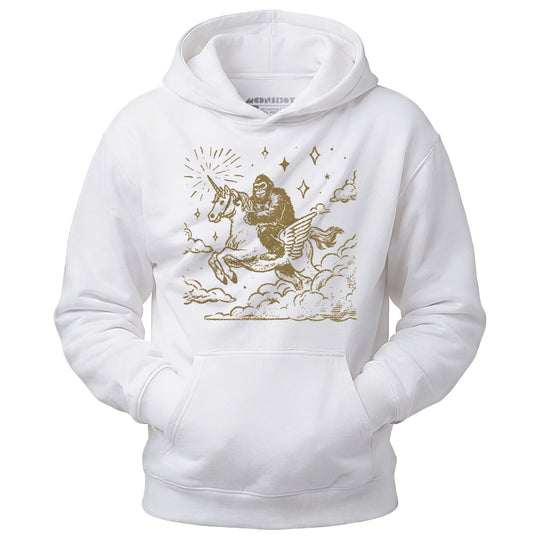 Bigfoot Riding On a Unicorn - Unisex Hoodie
