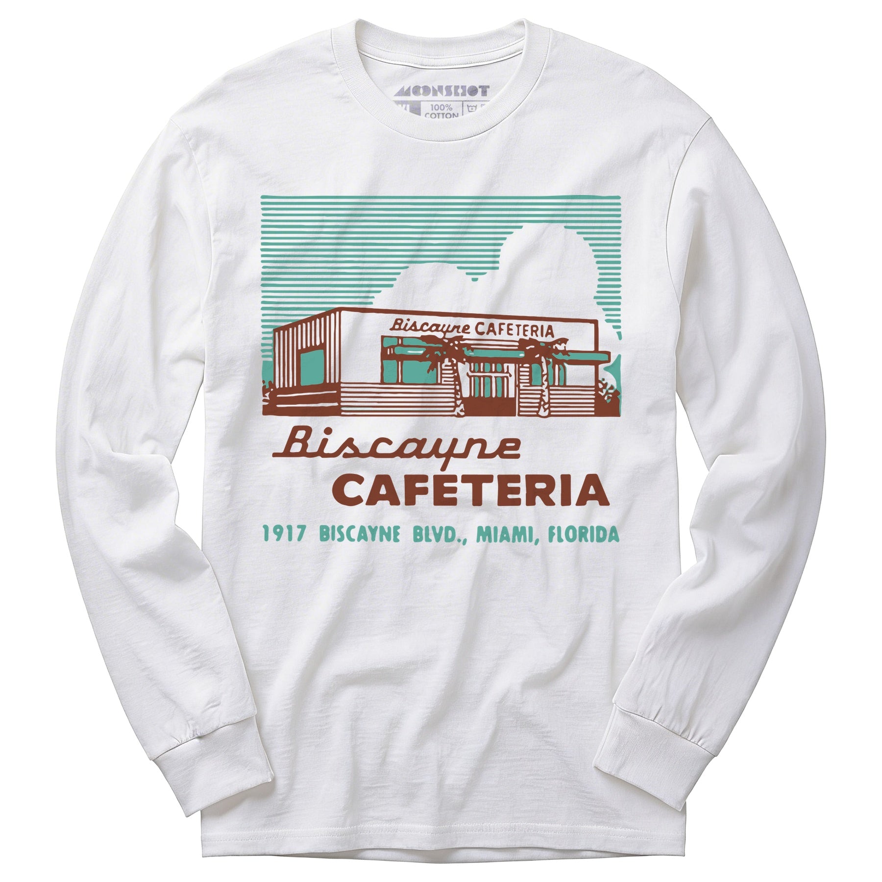 Biscayne Cafeteria - Miami, FL - Vintage Restaurant - Long Sleeve T-Shirt