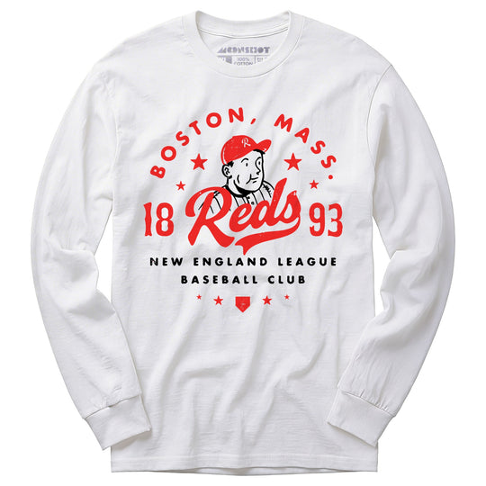 Boston Reds - Massachusetts - Vintage Defunct Baseball Teams - Long Sleeve T-Shirt