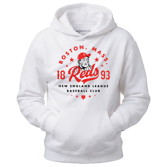 Boston Reds - Massachusetts - Vintage Defunct Baseball Teams - Unisex Hoodie