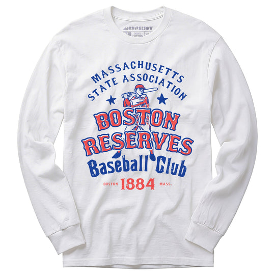 Boston Reserves - Massachusetts - Vintage Defunct Baseball Teams - Long Sleeve T-Shirt