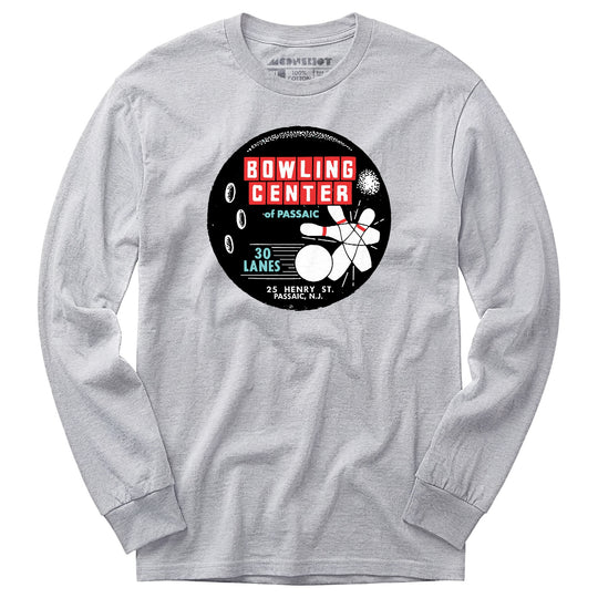 Bowling Center of Passaic - Passaic, NJ - Vintage Bowling Alley - Long Sleeve T-Shirt