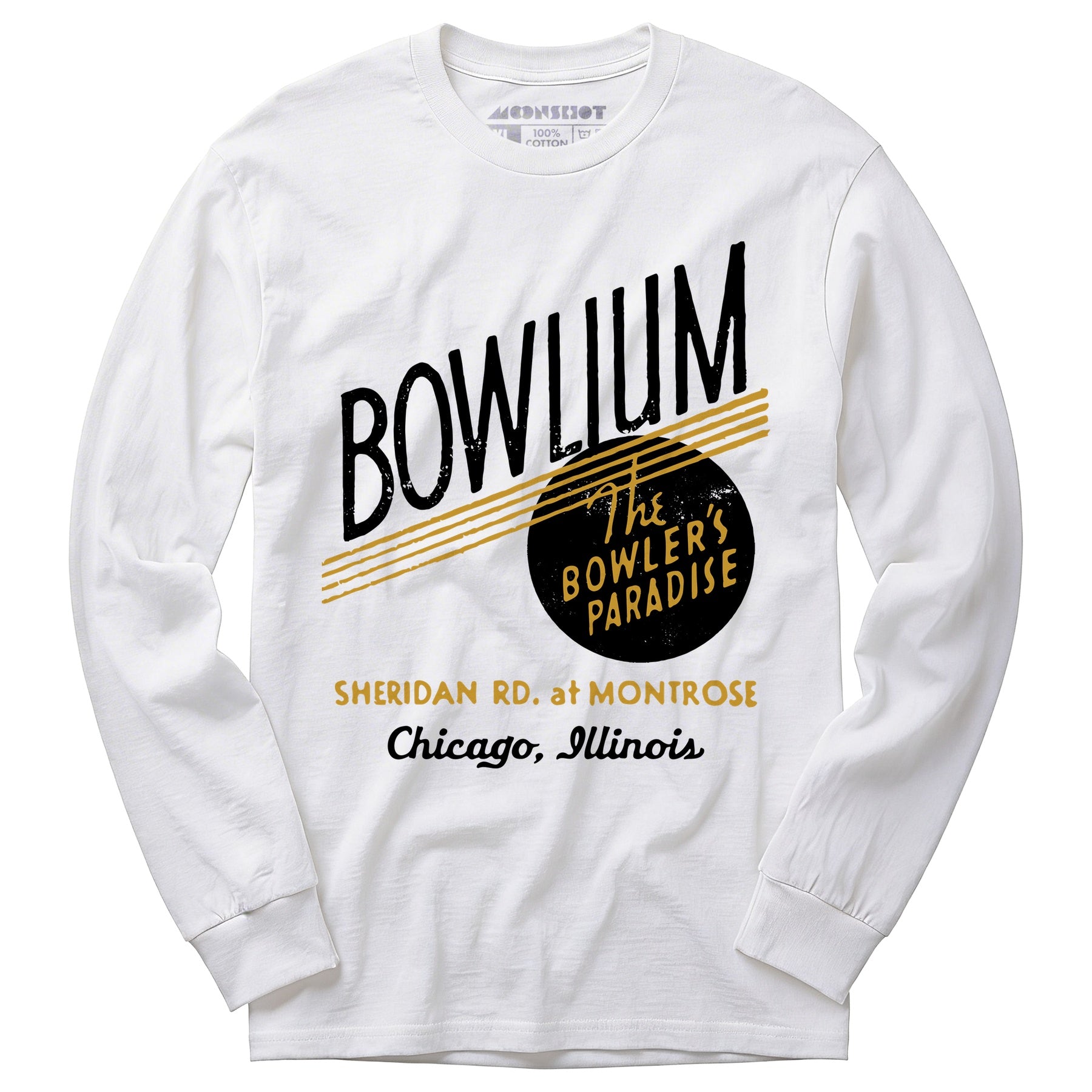 Bowlium - Chicago, IL - Vintage Bowling Alley - Long Sleeve T-Shirt