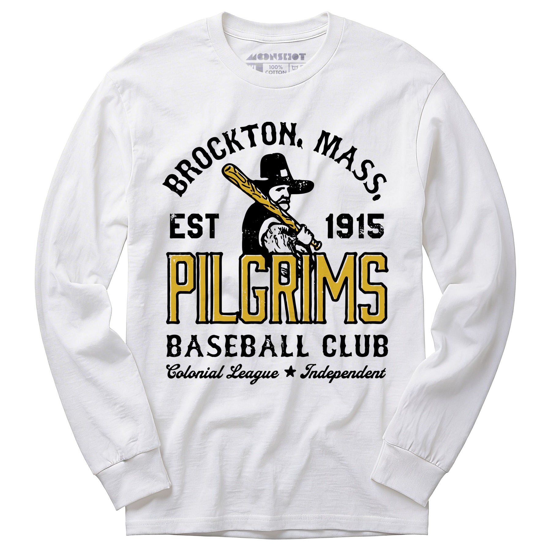 Brockton Pilgrims - Massachusetts - Vintage Defunct Baseball Teams - Long Sleeve T-Shirt