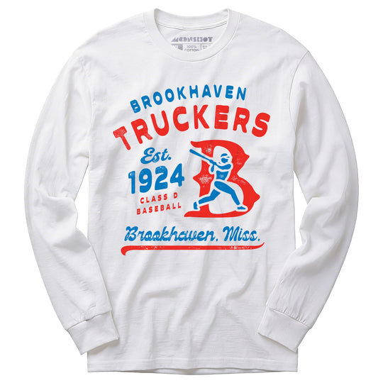 Brookhaven Truckers - Mississippi - Vintage Defunct Baseball Teams - Long Sleeve T-Shirt