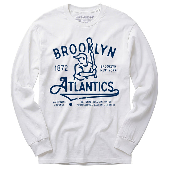 Brooklyn Atlantics - New York - Vintage Defunct Baseball Teams - Long Sleeve T-Shirt