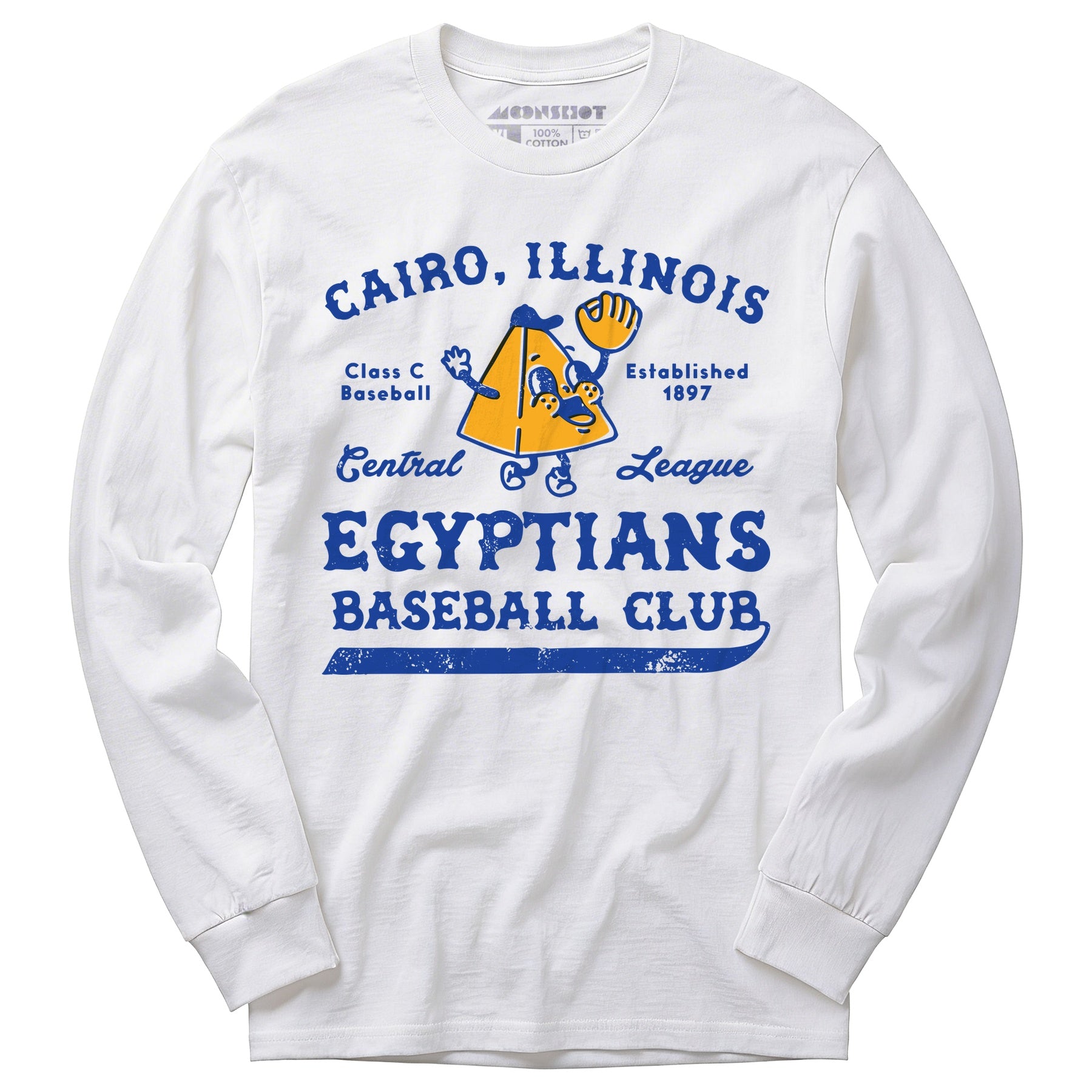 Cairo Egyptians - Illinois - Vintage Defunct Baseball Teams - Long Sleeve T-Shirt