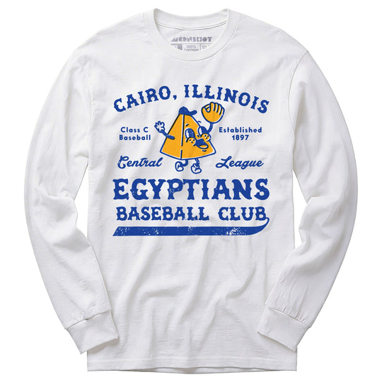 Cairo Egyptians - Illinois - Vintage Defunct Baseball Teams - Long Sleeve T-Shirt