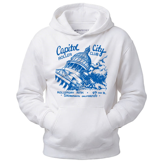 Capitol City Roller Club - Sacramento, CA - Vintage Roller Rink - Unisex Hoodie