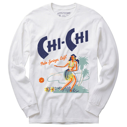 Chi Chi - Palm Springs, CA - Vintage Tiki Bar - Long Sleeve T-Shirt